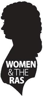 Silhouette of a woman and the words Women and the RAS