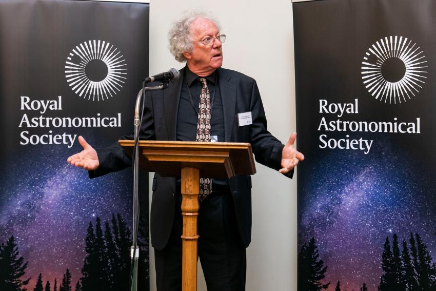Outgoing Royal Astronomical Society president Mike Edmunds.
