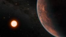 艺术家对新发现的类地系外行星Gliese 12b的印象。