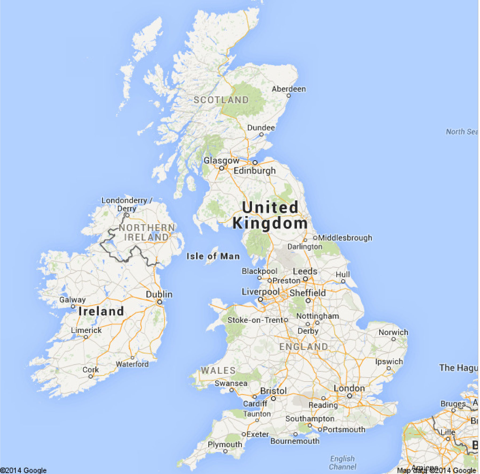 Map Of Uk Google Maps - Ashlan Ninnetta