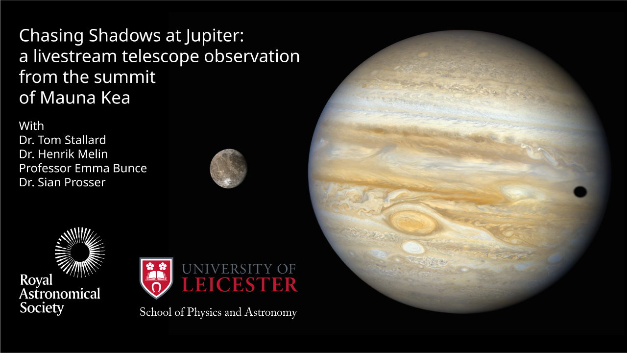 Ganymede's shadow on Jupiter