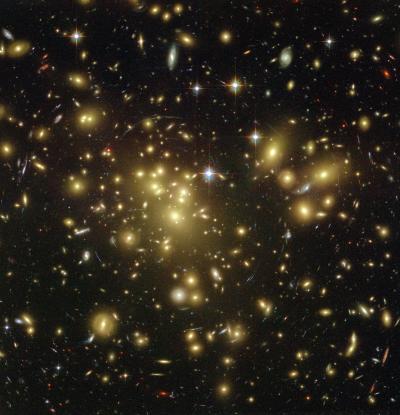 Image showing the galaxy cluster Abell1689. Credit: NASA/ESA