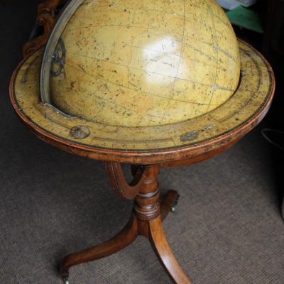 Celestial globe by Cary top-down view