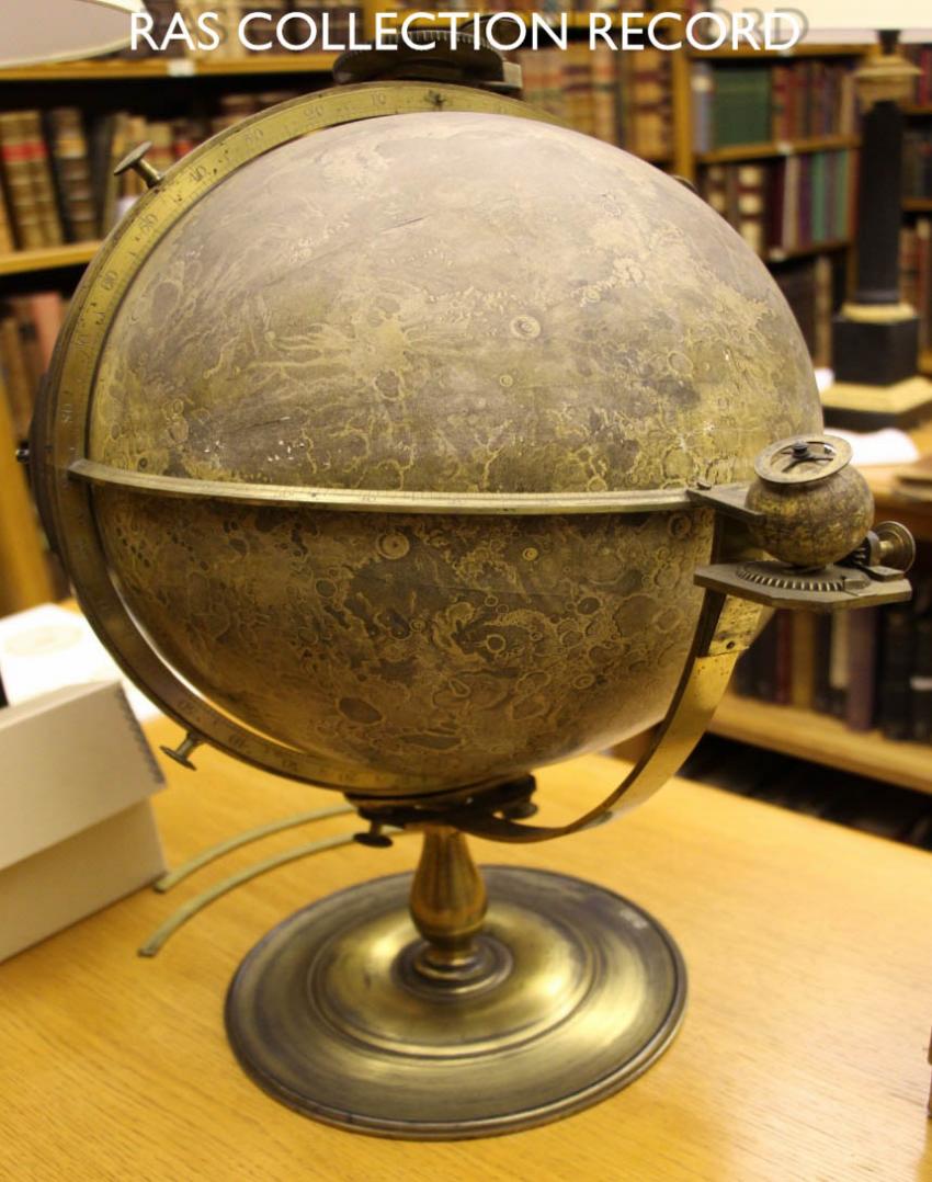 Moon globe front-view