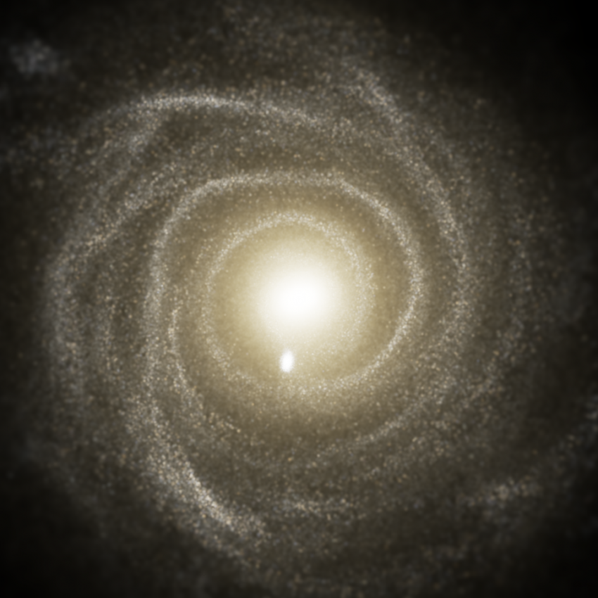 Face-on image of a spiral galaxy