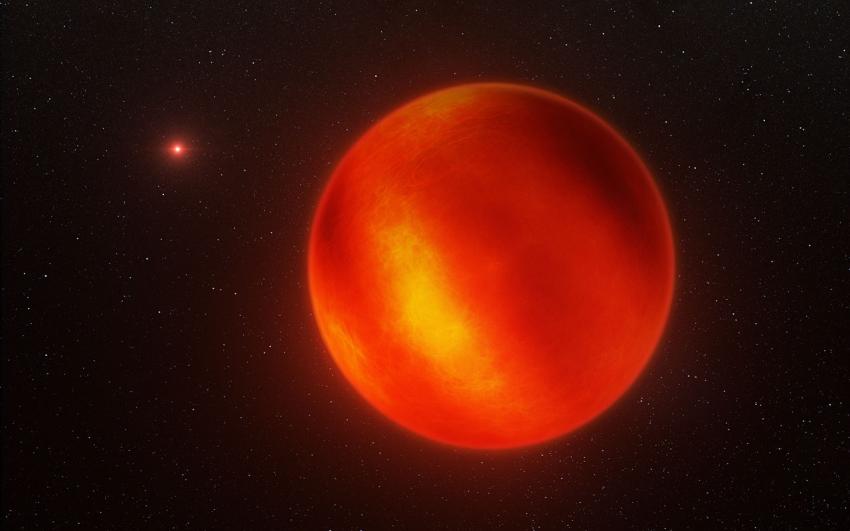 An artist’s impression of the nearest brown dwarf to Earth using data from the European Southern Observatory's Very Large Telescope.