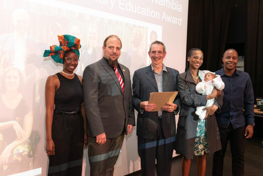 The Annie Maunder Medal was given to the AMT Mobile Planetarium Team, from the University of Namibia.