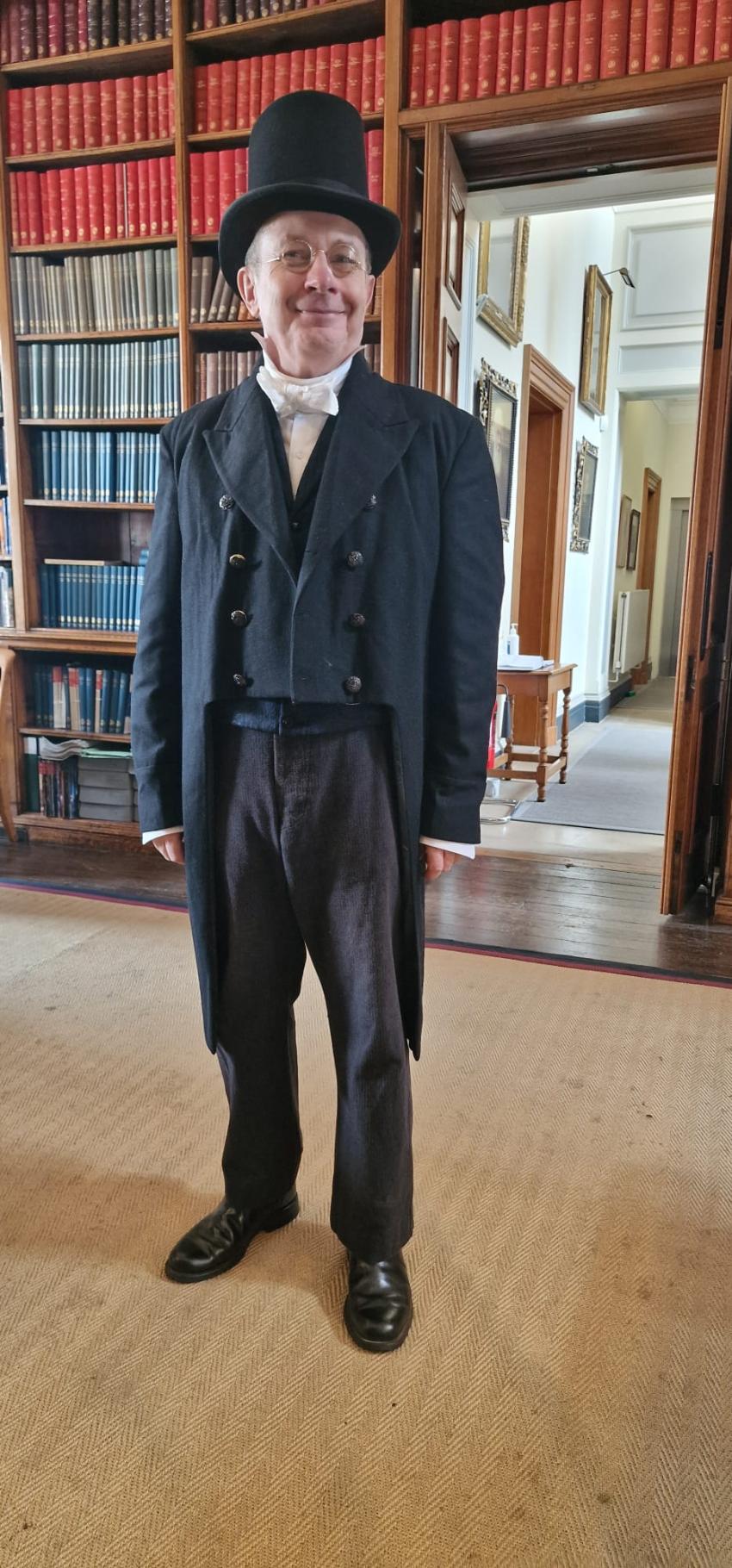 An actor playing Sir John Herschel.