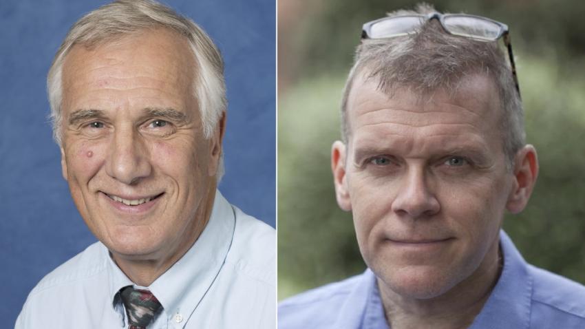 Professor Steve Miller (left), of University College London, and Professor Paul Crowther (right), of the University of Sheffield.