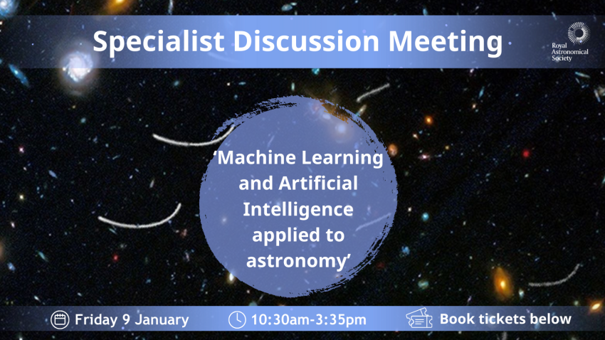 Graphic promoting a January 2026 Specialist Discussion Meeting hosted by the RAS.