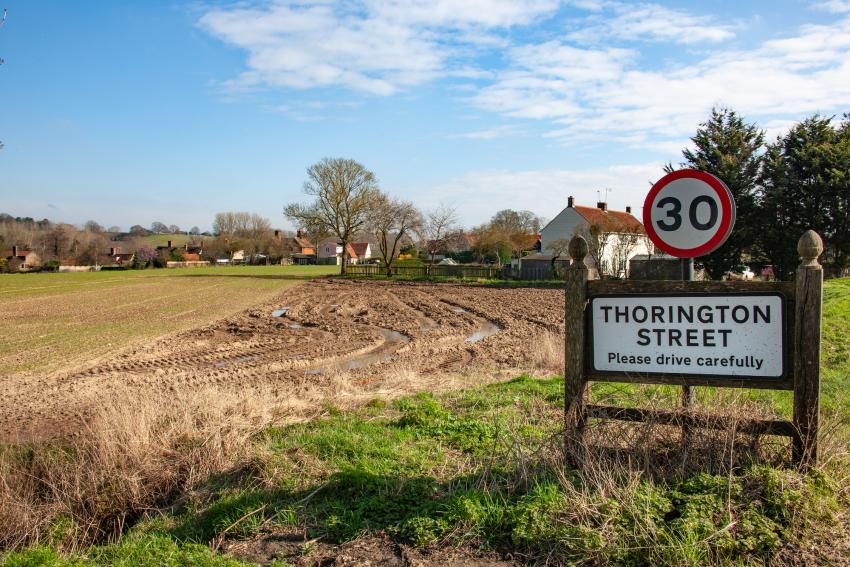 Thorington Street sign.