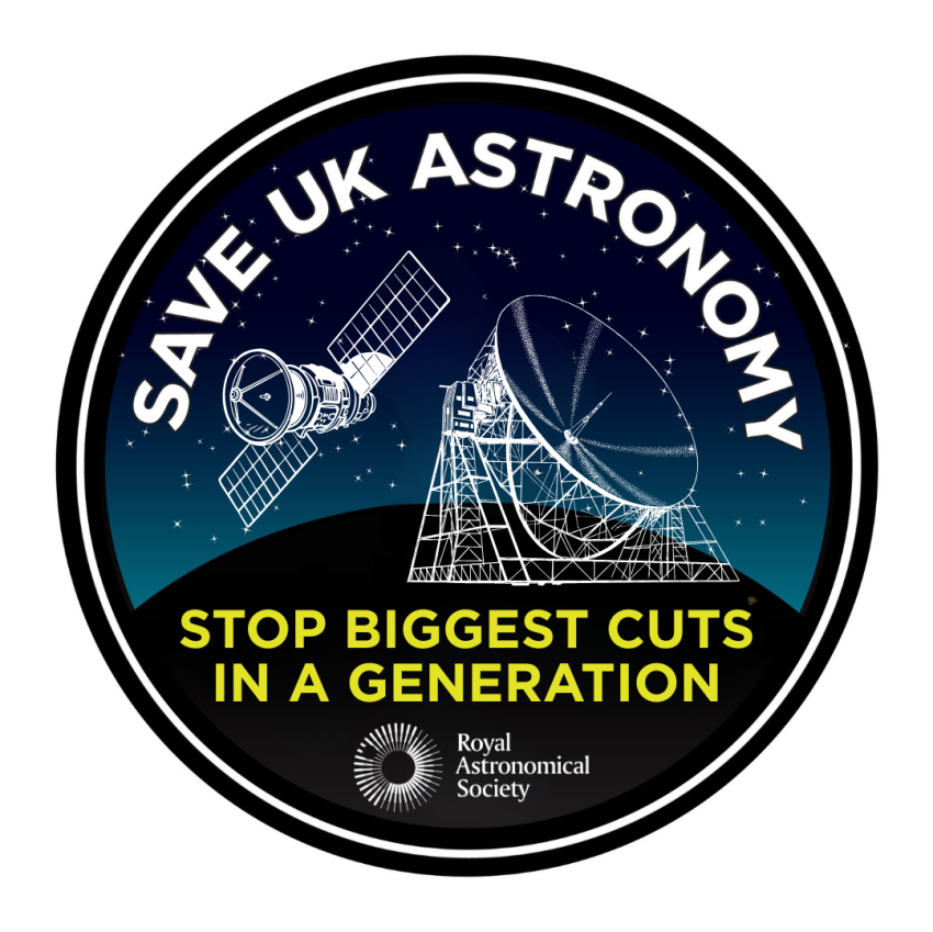 'Save UK Astronomy' sticker | The Royal Astronomical Society