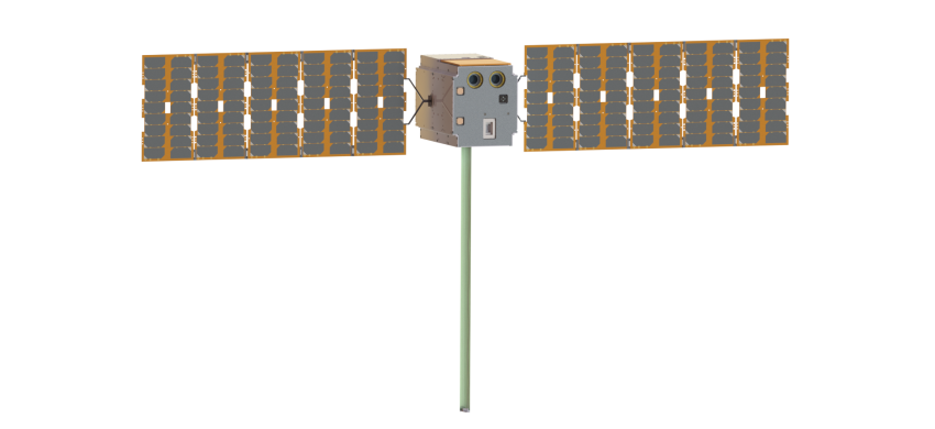 Illustration of HENON, ESA's first-ever stand-alone deep space CubeSat mission.