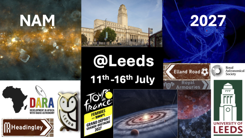 Promotional image for the University of Leeds hosting NAM2027.