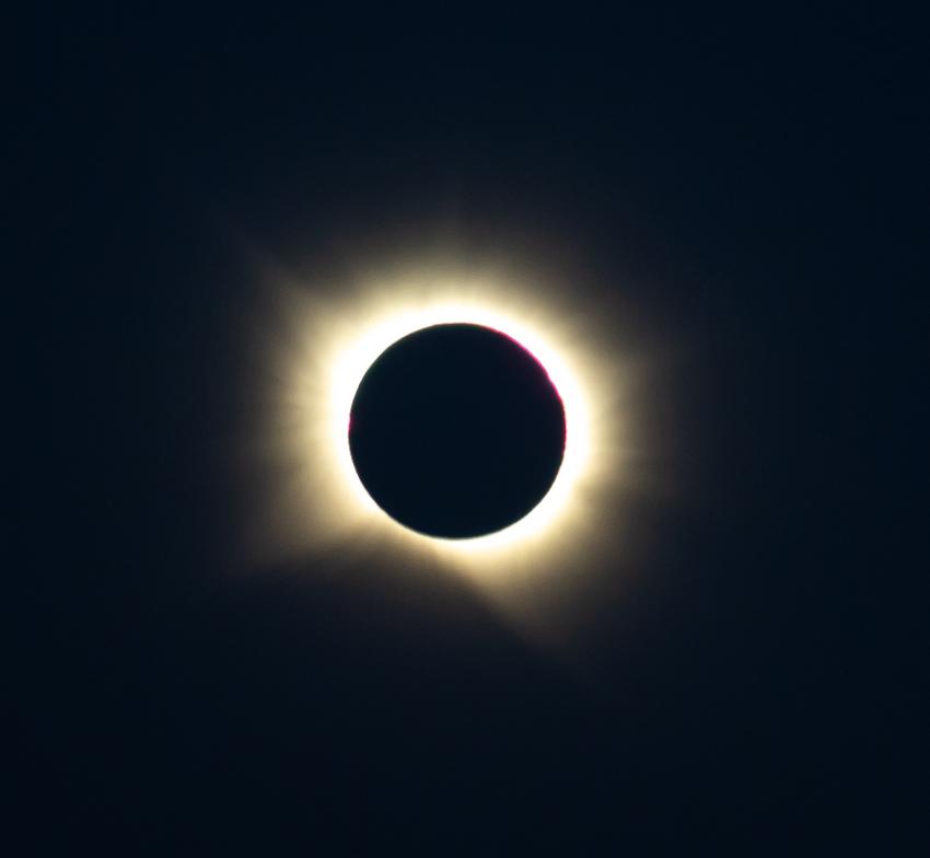 The total solar eclipse visible from Vitoria-Gasteiz in Spain.