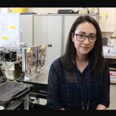 Eimear Gallagher at the Rutherford Appleton Laboratory