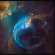 The Bubble Nebula, also known as NGC 7635, is an emission nebula located 8 000 light-years away. 