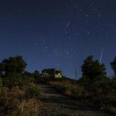 The Geminid meteor shower lights up the night sky