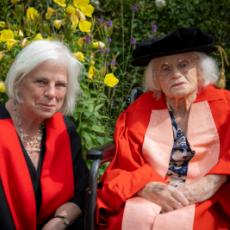 Dr Rosemary Fowler with her daughter Mary Fowler.