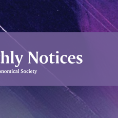 MNRAS banner and RAS logo.