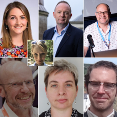Clockwise, from top left, Dr Olivia Keenan, Professor Peter Gallagher, Professor Jorick Vink, Dr Andy Nowacki, Dr Emma Woodfield and Professor David Alexander were all elected as councillors following the Royal Astronomical Society’s AGM on Friday 8 May. nset, Dr Sheona Urquhart, of The Open University, was re-elected as a Secretary for a five-year term.