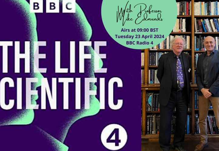 The Life Scientific logo with a picture of Professor Mike Edmunds and Professor Jim Al-Khalili.