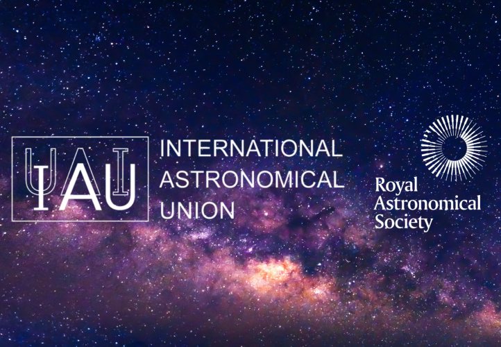International Astronomical Union and Royal Astronomical Society logos.