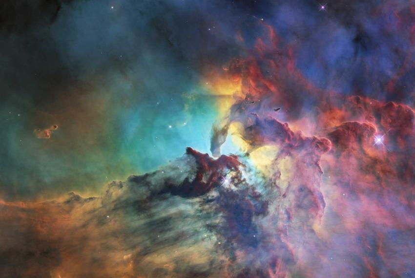 An image of the Lagoon Nebula taken by HST