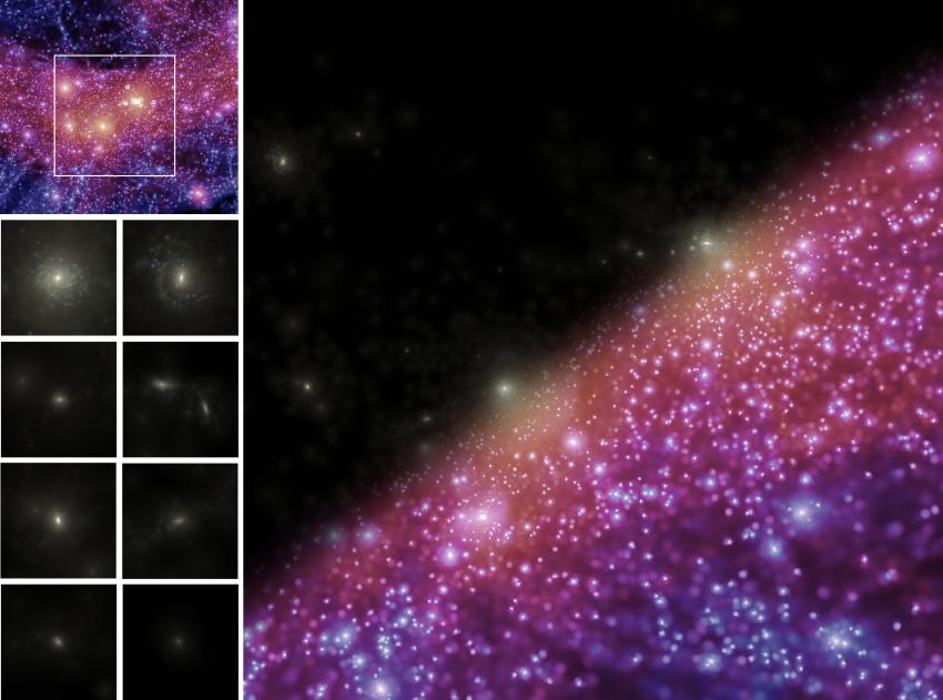 The distribution of dark matter and stars in the local group of galaxies