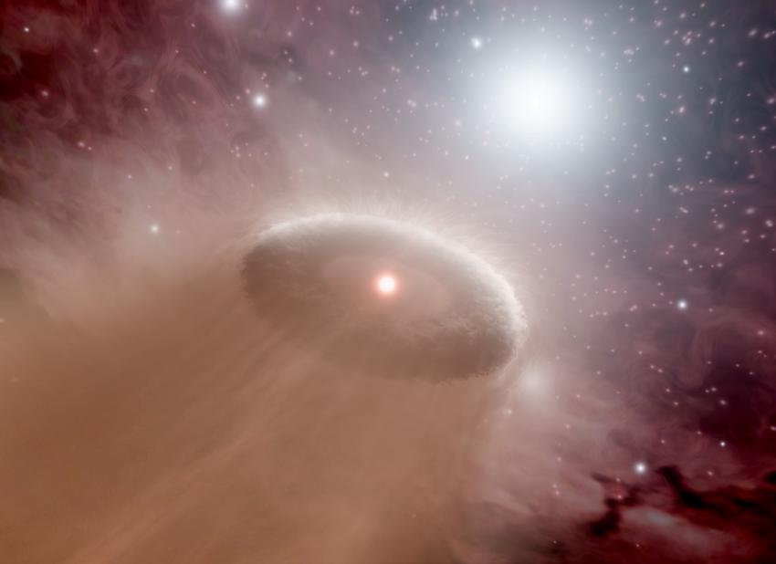 Evaporating Protoplanetary Disk
