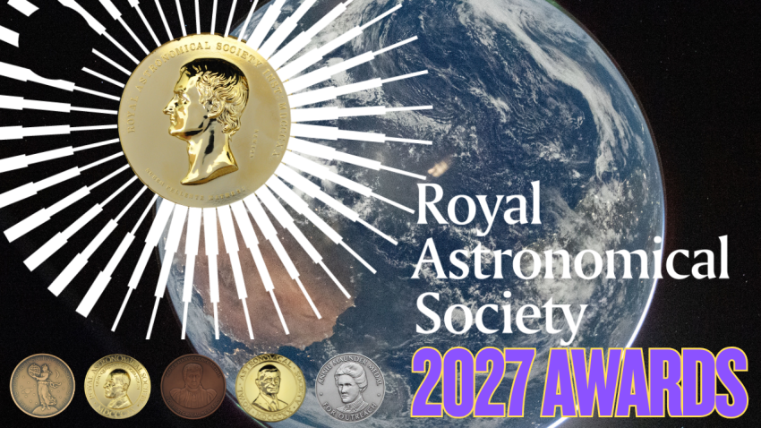 Promotional graphic for the 2027 Royal Astronomical Society Awards.