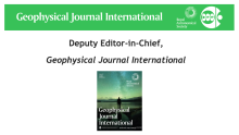 Graphic promoting a call for applications for a new Deputy Editor-in-Chief at Geophysical Journal International.