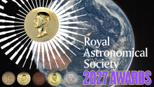 Promotional graphic for the 2027 Royal Astronomical Society Awards.