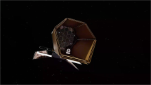 A conceptual design of the Habitable Worlds Observatory.